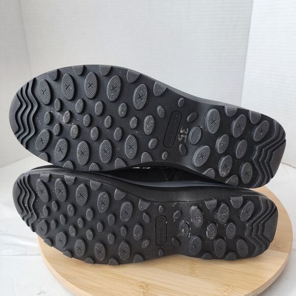 Baretraps Black Womens Sz 10M YALISHA Suede Nylon Faux Fur  Lace Up Snow Boots - Picture 6 of 16